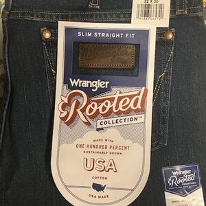 Wrangler Men's Slim Straight Fit Jeans - Blue